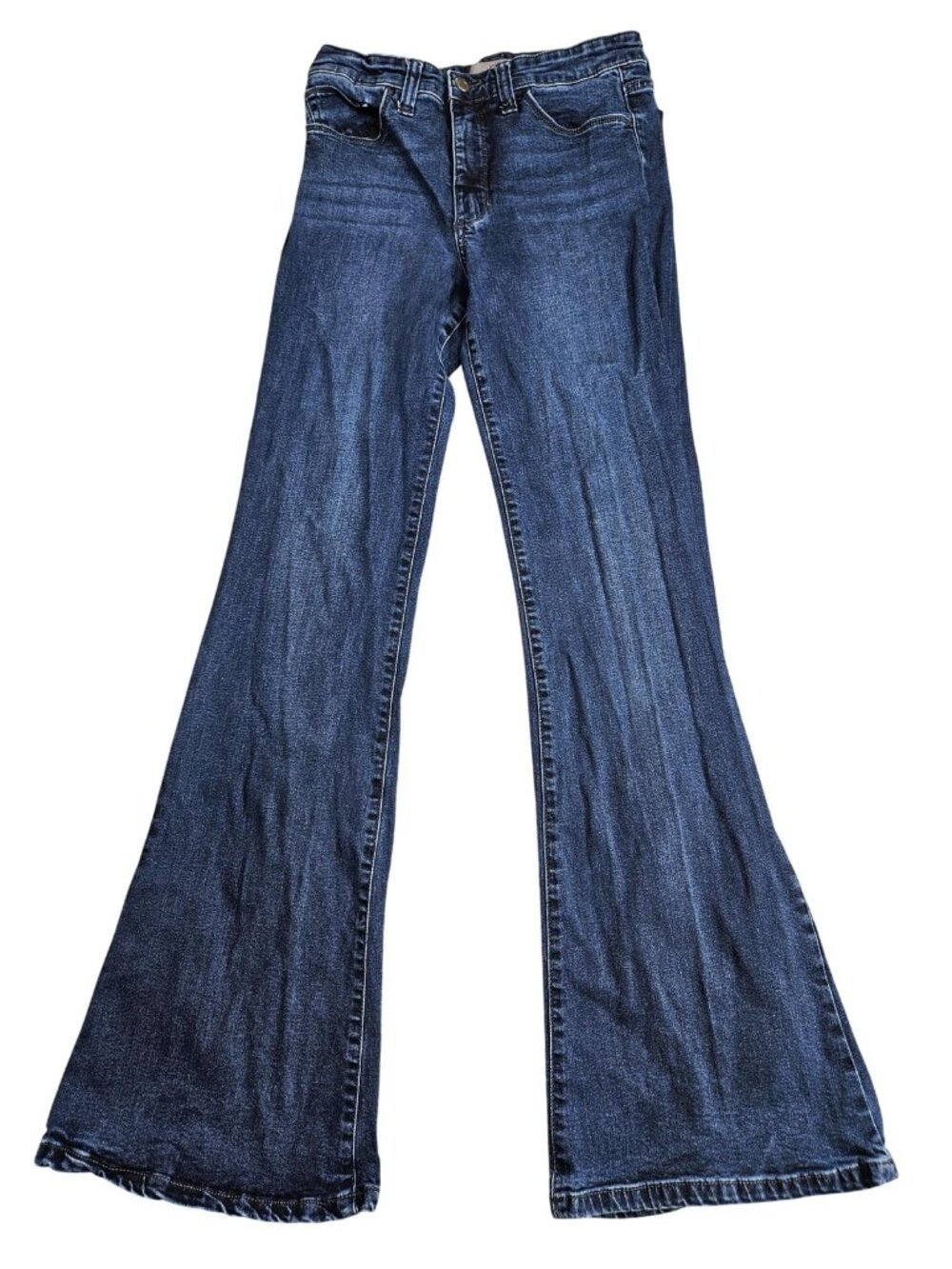 Joe's Jeans Mid Rise Flare Jeans Womens 28‎ Blue Med Wash Stretch Denim